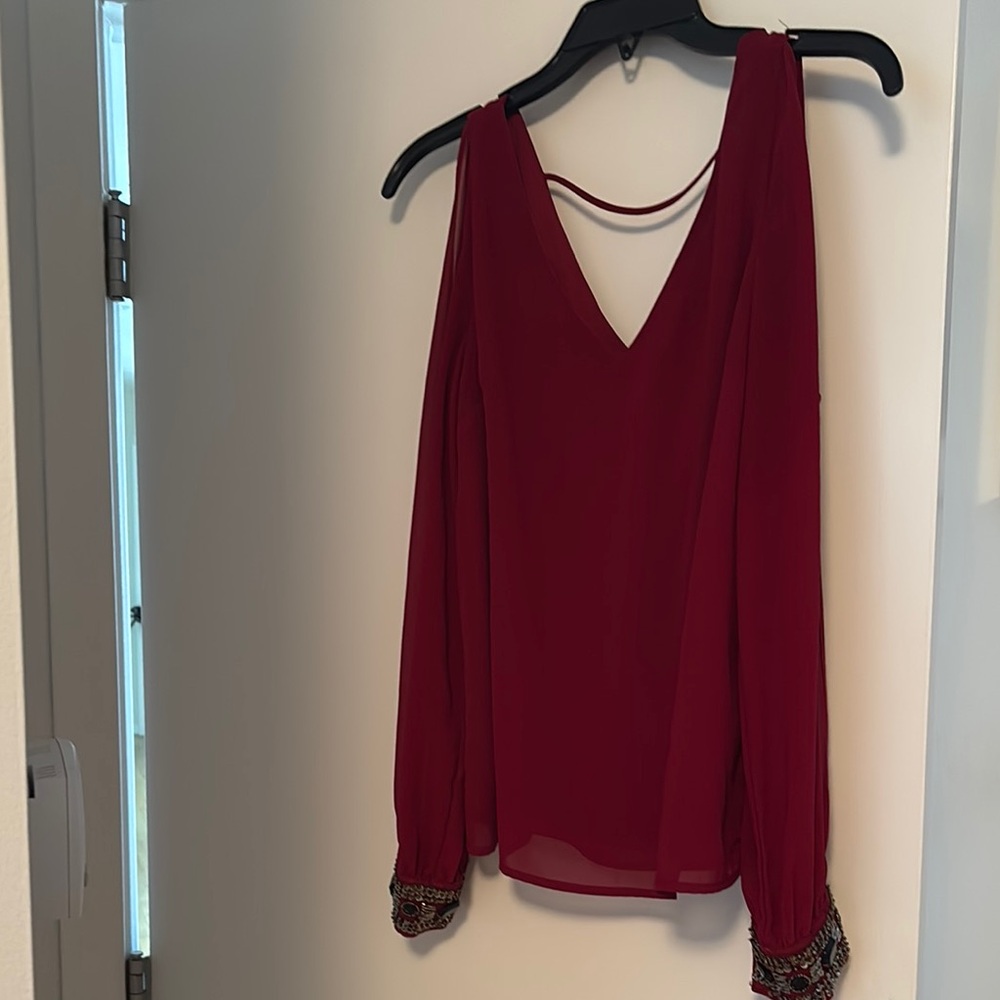 Elegant Red Women's Top